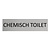 CombiCraft Zilver aluminium deurbordje Chemisch toilet