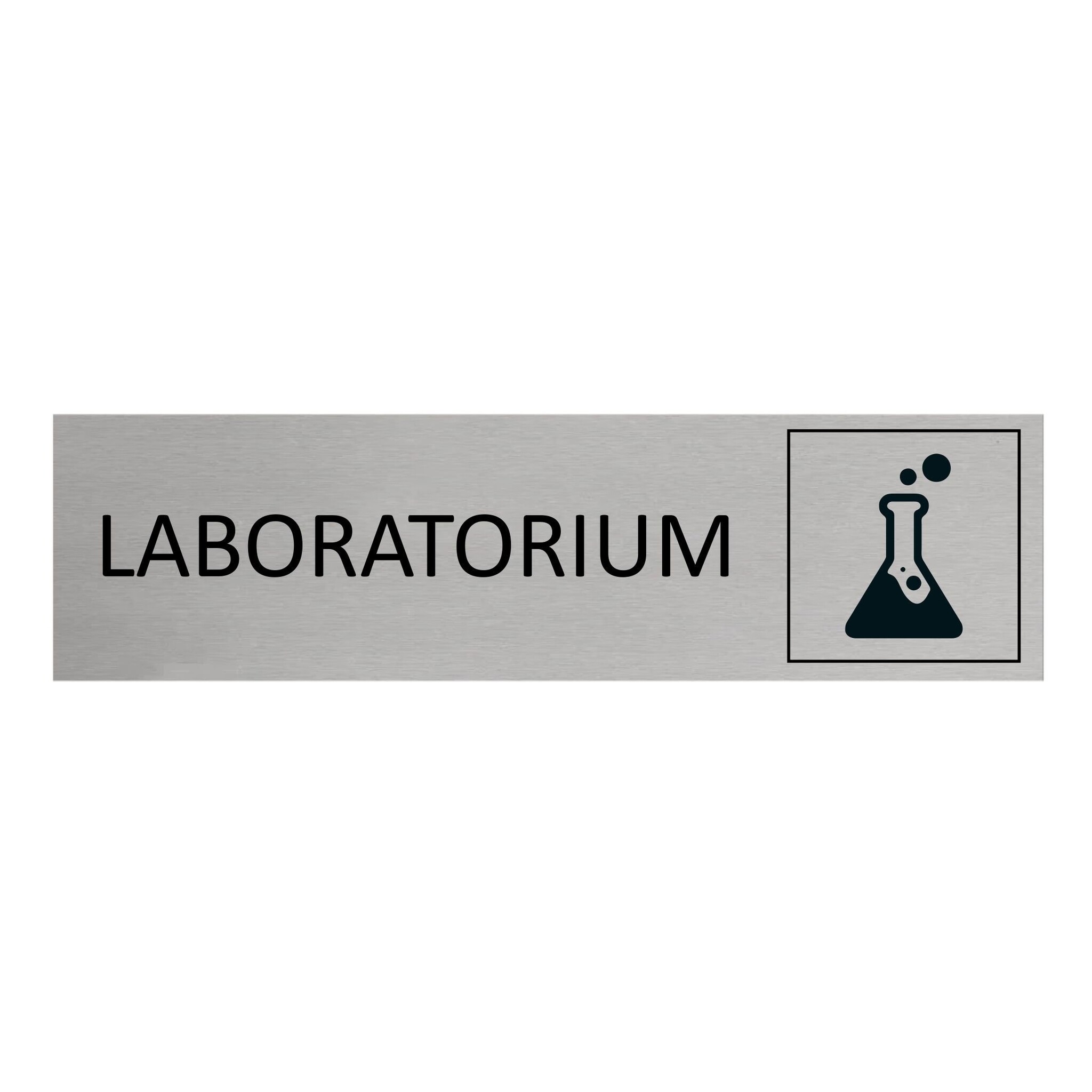 CombiCraft Aluminium deurbordje Laboratorium 165 x 45 mm - per 1 stuk