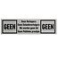 CombiCraft Aluminium deurbordje Geen verkopers, geloofovertuigers enz. 165 x 45 mm - per 1 stuk