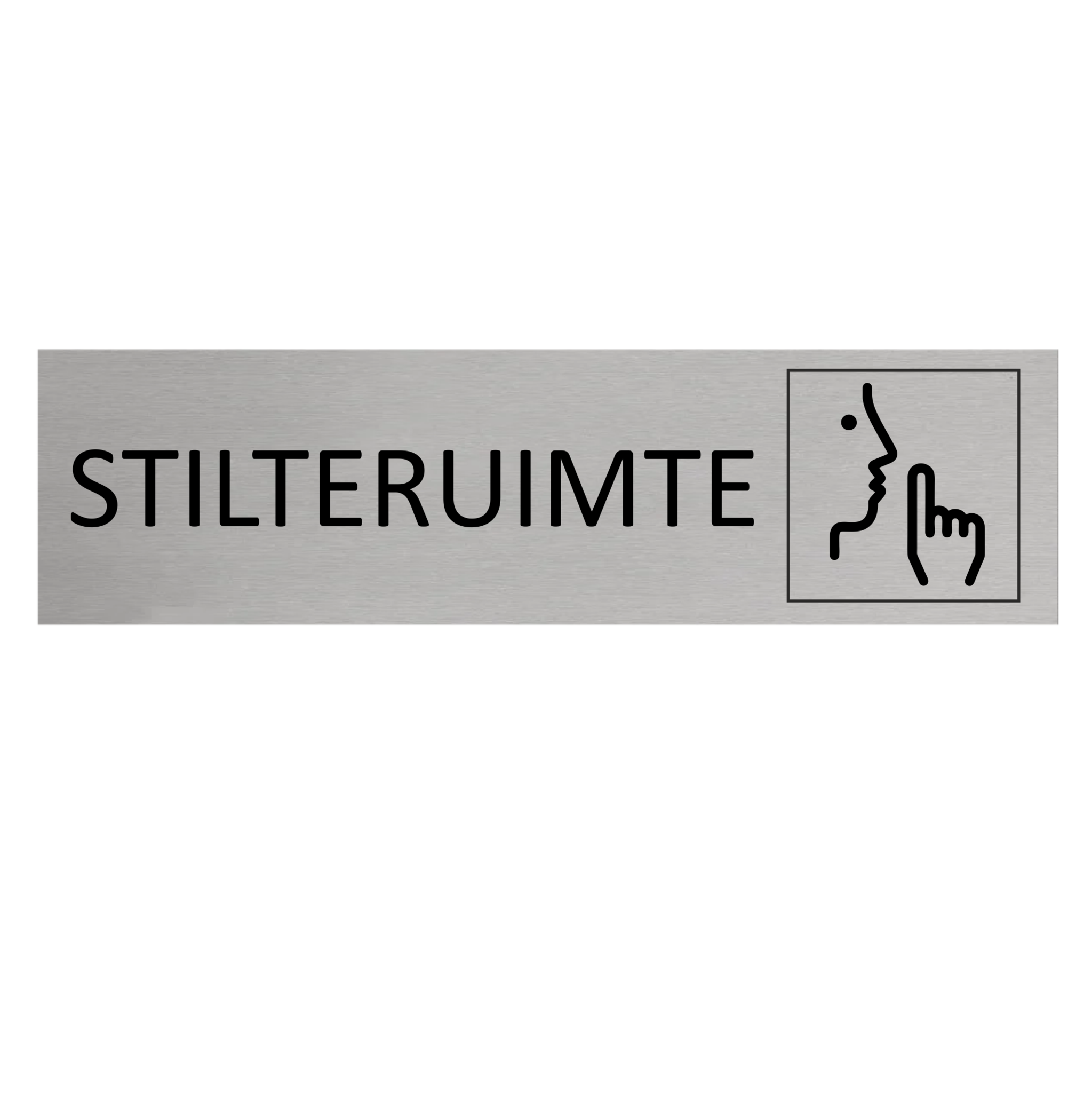 CombiCraft Aluminium deurbordje Stilteruimte 165 x 45 mm - per 1 stuk
