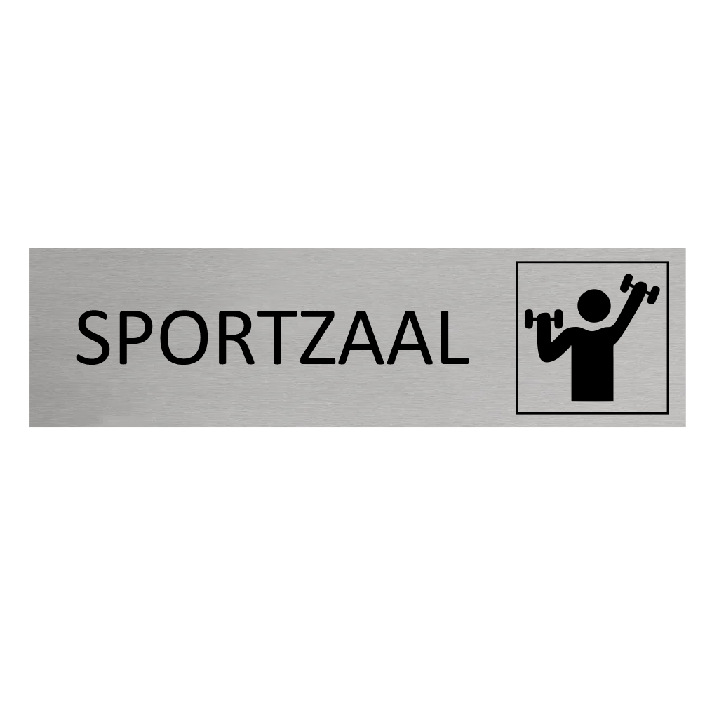 CombiCraft Aluminium deurbordje Sportzaal 165 x 45 mm - per 1 stuk