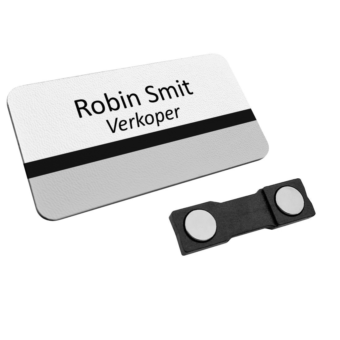 CombiCraft Kunststof naambadge 75x40mm met eigen tekst - per 1 stuk