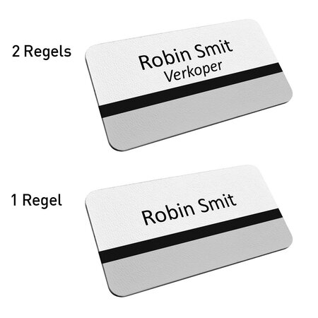CombiCraft Kunststof naambadge 75x40mm met eigen tekst - per 1 stuk