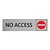 CombiCraft Zilver aluminium deurbordje No access