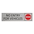 CombiCraft Zilver aluminium deurbordje No entry for vehicles