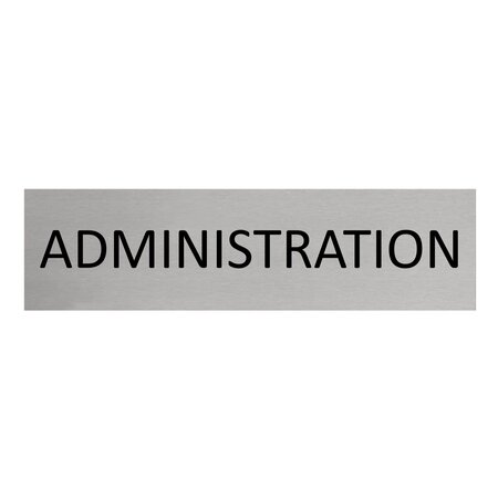 CombiCraft Aluminium deurbordje Administration 165 x 45 mm - per 1 stuk