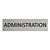 CombiCraft Zilver aluminium deurbordje Administration