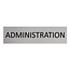 CombiCraft Aluminium deurbordje Administration 165 x 45 mm - per 1 stuk