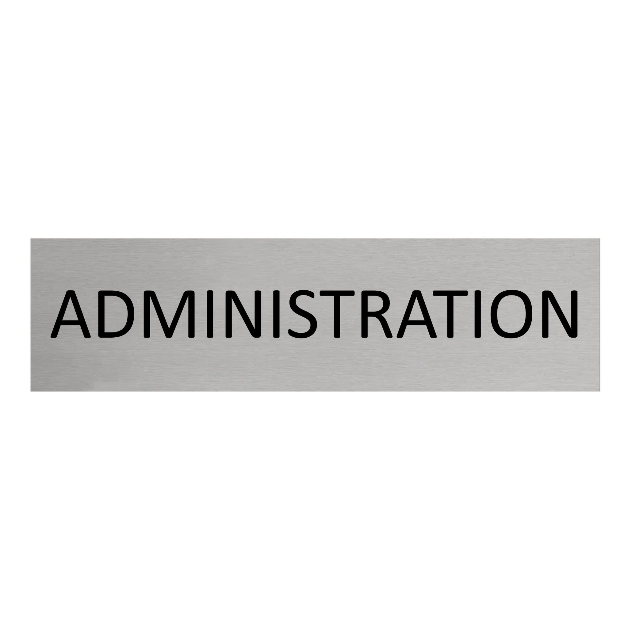 CombiCraft Aluminium deurbordje Administration 165 x 45 mm - per 1 stuk