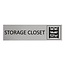 CombiCraft Aluminium deurbordje Storage closet 165 x 45 mm - per 1 stuk