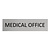 CombiCraft Zilver aluminium deurbordje Medical office