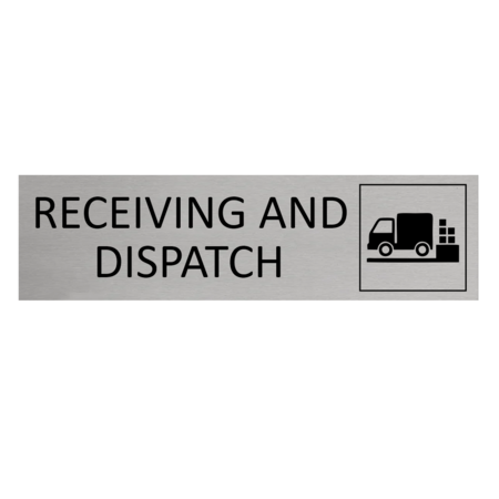 CombiCraft Aluminium deurbordje Receiving and dispatch 165 x 45 mm - per 1 stuk