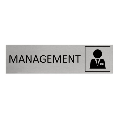 CombiCraft Aluminium deurbordje Management 165 x 45 mm - per 1 stuk