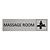 CombiCraft Zilver aluminium deurbordje Massage room