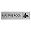 CombiCraft Aluminium deurbordje Massage room 165 x 45 mm - per 1 stuk