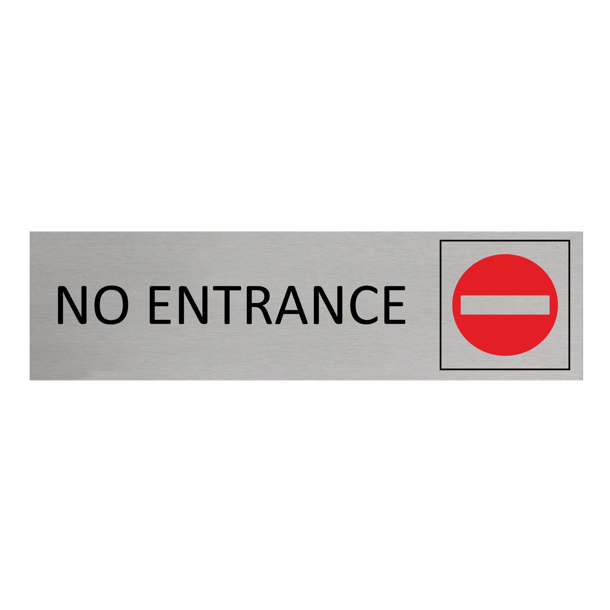 CombiCraft Aluminium deurbordje No entrance 165 x 45 mm - per 1 stuk