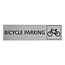 CombiCraft Aluminium deurbordje Bicycle parking 165 x 45 mm - per 1 stuk