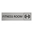 CombiCraft Aluminium deurbordje Fitness room 165 x 45 mm - per 1 stuk