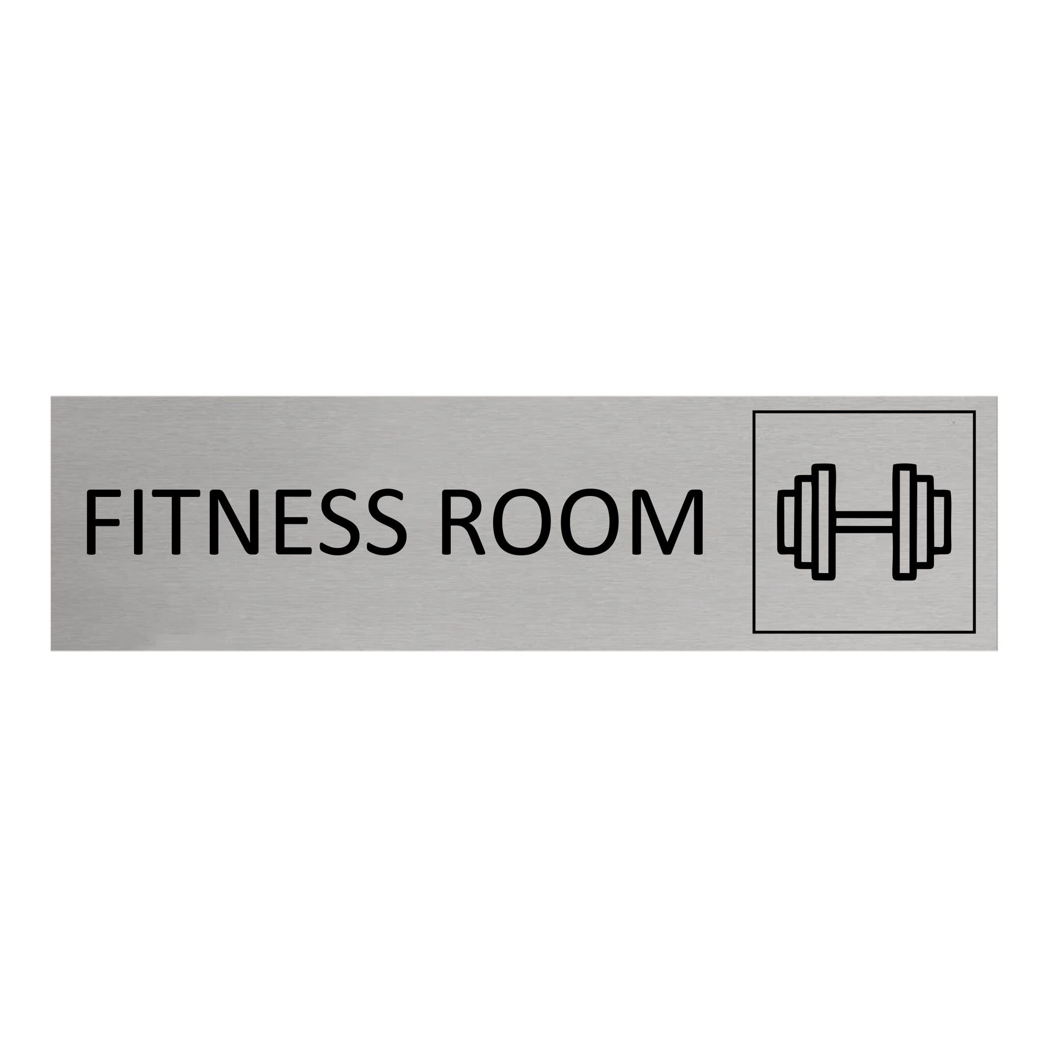 CombiCraft Aluminium deurbordje Fitness room 165 x 45 mm - per 1 stuk
