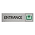 CombiCraft Zilver aluminium deurbordje Entrance