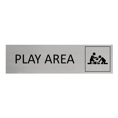 CombiCraft Aluminium deurbordje Play area 165 x 45 mm - per 1 stuk
