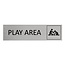 CombiCraft Aluminium deurbordje Play area 165 x 45 mm - per 1 stuk