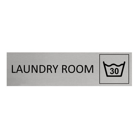 CombiCraft Aluminium deurbordje Laundry room 165 x 45 mm - per 1 stuk