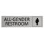 CombiCraft Aluminium deurbordje All-gender restroom 165 x 45 mm - per 1 stuk