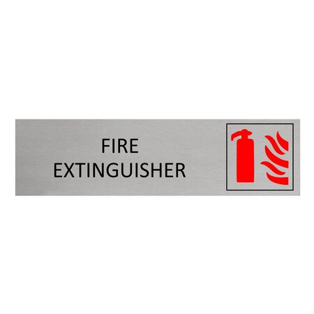 CombiCraft Aluminium deurbordje Fire extinguisher 165 x 45 mm - per 1 stuk