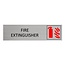 CombiCraft Aluminium deurbordje Fire extinguisher 165 x 45 mm - per 1 stuk
