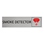 CombiCraft Aluminium deurbordje Smoke detector 165 x 45 mm - per 1 stuk