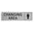 CombiCraft Zilver aluminium deurbordje Men's changing area