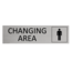 CombiCraft Aluminium deurbordje Men's changing area 165 x 45 mm - per 1 stuk