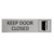 CombiCraft Zilver aluminium deurbordje Keep door closed