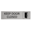CombiCraft Aluminium deurbordje Keep door closed 165 x 45 mm - per 1 stuk