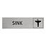 CombiCraft Aluminium deurbordje Sink 165 x 45 mm - per 1 stuk