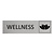CombiCraft Zilver aluminium deurbordje Wellness