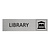 CombiCraft Zilver aluminium deurbordje Library