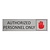 CombiCraft Zilver aluminium deurbordje Authorized personnel only
