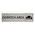 CombiCraft Zilver aluminium deurbordje Dispatch area