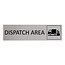 CombiCraft Aluminium deurbordje Dispatch area 165 x 45 mm - per 1 stuk