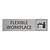 CombiCraft Zilver aluminium deurbordje Flexible workspace