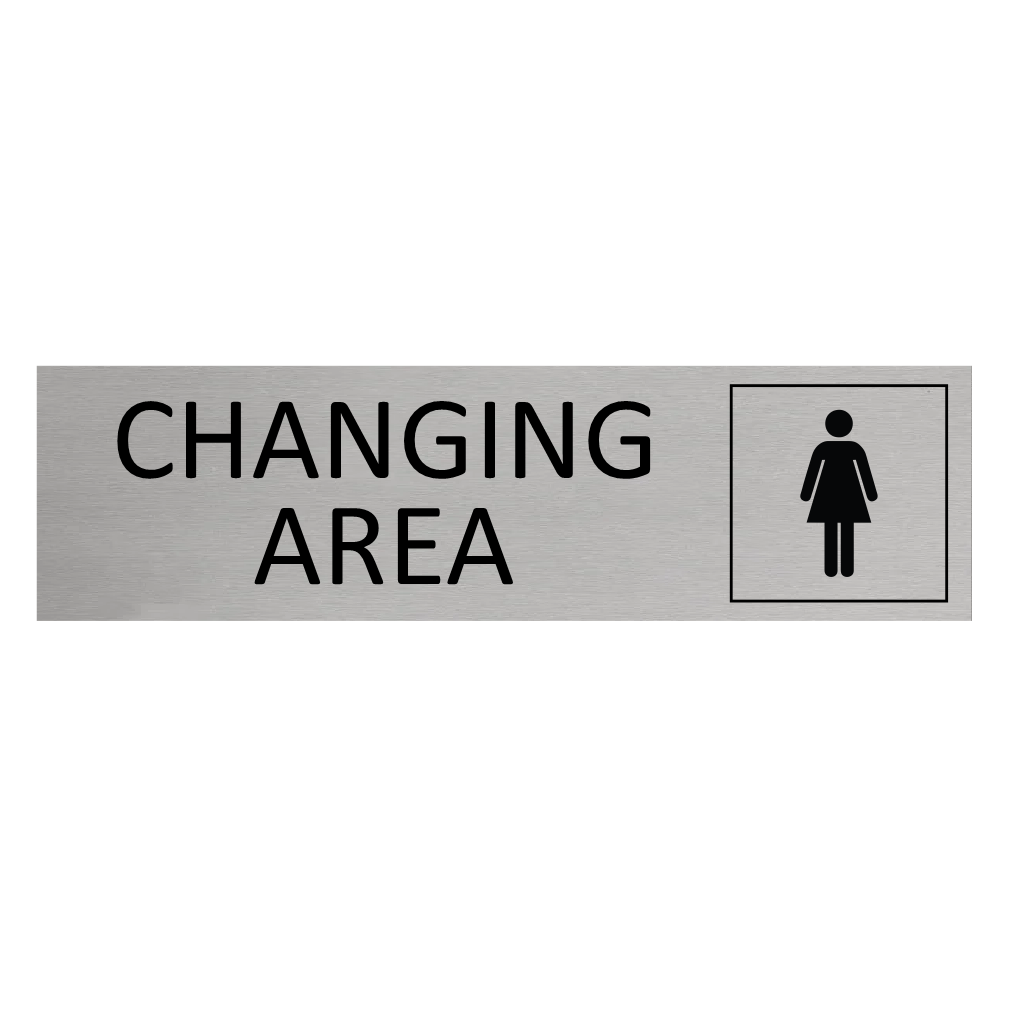 CombiCraft Aluminium deurbordje Womens changing area 165 x 45 mm - per 1 stuk