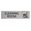 CombiCraft Aluminium deurbordje Cleaning room 165 x 45 mm - per 1 stuk
