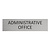 CombiCraft Zilver aluminium deurbordje Administrative office
