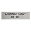 CombiCraft Aluminium deurbordje Administrative office 165 x 45 mm - per 1 stuk