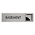 CombiCraft Zilver aluminium deurbordje Basement