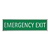 CombiCraft Zilver aluminium deurbordje Emergency exit