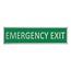 CombiCraft Aluminium deurbordje Emergency exit 165 x 45 mm - per 1 stuk