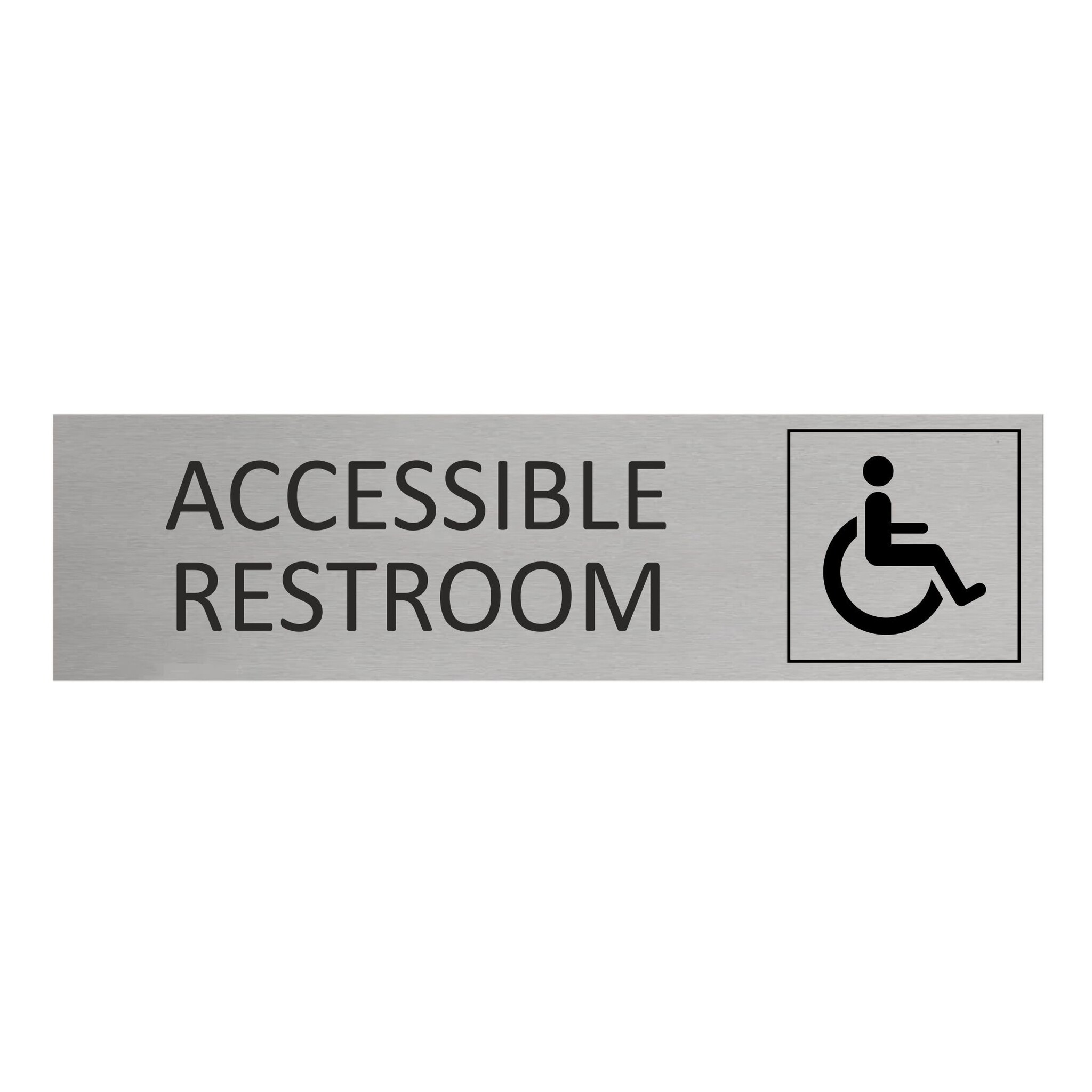 CombiCraft Aluminium deurbordje Accessible restroom 165 x 45 mm - per 1 stuk